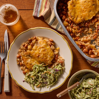 Fiesta Rice & Cheesy Chicken Thighs