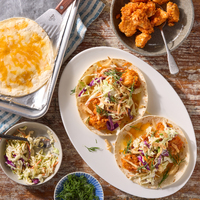 Cheesy Buffalo Chicken Tacos