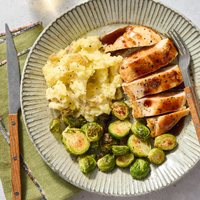 Balsamic Chicken & Garlicky Mashed Potatoes