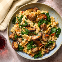 Creamy Pork & Mushroom Pasta
