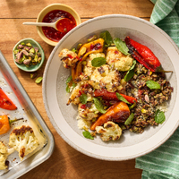 Hot Honey Cauliflower Bowls