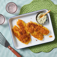 Golden Panko Crusted Tilapia