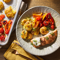 Sheet Pan Za'atar Crusted Salmon