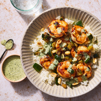 Honey-Habanero Shrimp & Zucchini