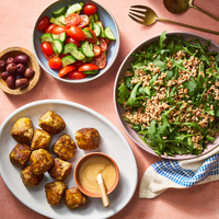 Feta-Stuffed Shawarma Turkey Meatballs