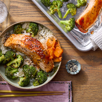Korean Baked Salmon & Broccoli