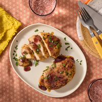 Pork Chops & Blueberry Sauce