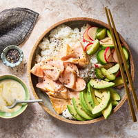 Salmon Sushi Rice Bowls