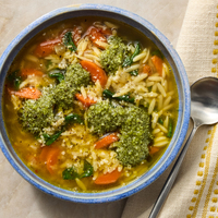 Lemon Orzo & Vegetable Soup