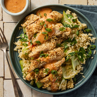 Panko Baked Chicken & Sweet Chili Mayo