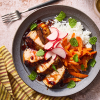 Sweet & Spicy Gochujang-Cherry Pork Chops