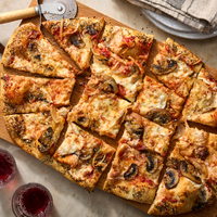 Everything Bagel-Crusted Pizza