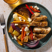 Sheet Pan Fig-Dijon Chicken Thighs