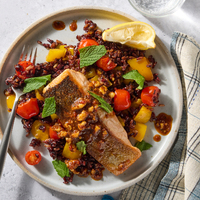 Middle Eastern Salmon & Muhammara