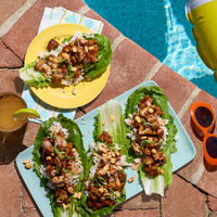 Hoisin-Chili Pork Lettuce Wraps