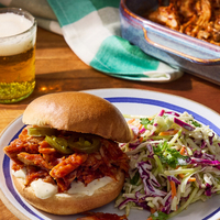 Saucy Baked Pulled Pork Sandwiches