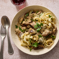 Creamy Truffle & Steak Fettuccine