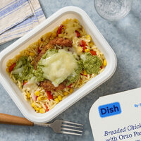 Breaded Chicken & Orzo Pasta