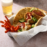 Homemade Falafel Pitas