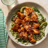 Chipotle Glazed Crispy Chicken Bites