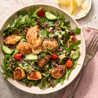 Garlic Tahini Chicken Grain Bowls