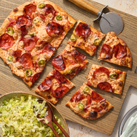 Spicy Pepperoni & Jalapeño Pizza