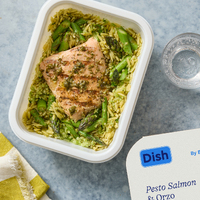 Pesto Salmon & Orzo