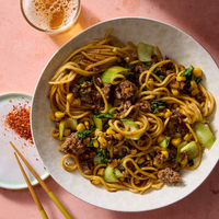 Japanese-Style Beef Yakisoba Noodles