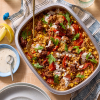 Spanish-Style Chorizo Rice Bake