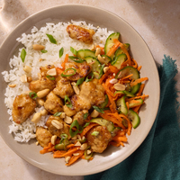 Chicken Satay Rice Bowls