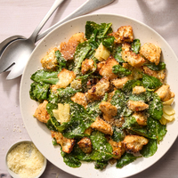 Sheet Pan Lemon Chicken & Kale Salad