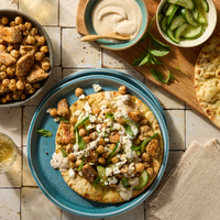 Middle Eastern Chicken Pitas