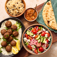 Greek-Style Lamb Meatball Platter