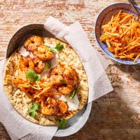 Spicy Chile Shrimp Pita