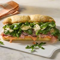 Prosciutto Focaccia Sandwiches