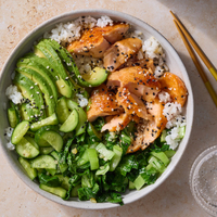 Orange & Soy-Glazed Salmon Rice Bowl