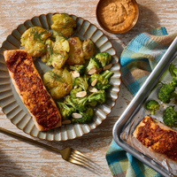 Smoky Romesco Baked Salmon