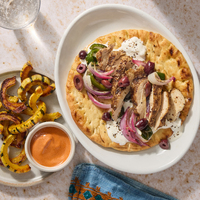 Sheet Pan Za'atar Chicken Pitas