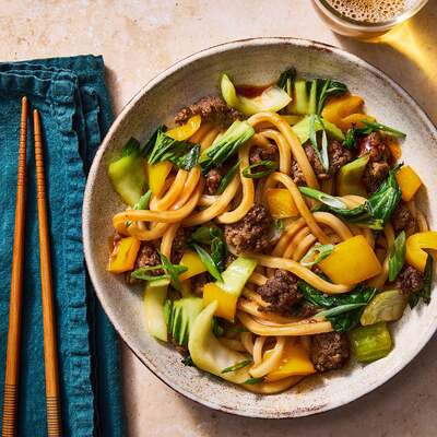 One-Pot Beef & Udon Noodles