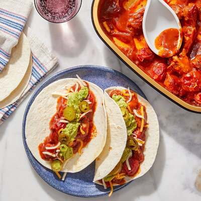 Oven-Baked Chicken Tacos