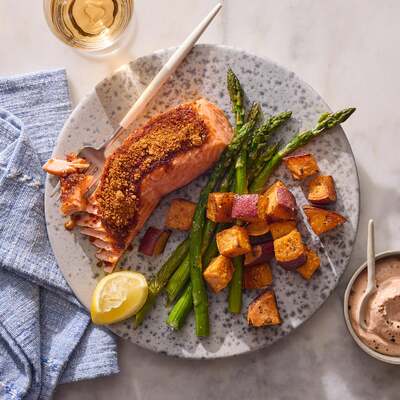 Sheet Pan Cajun Salmon
