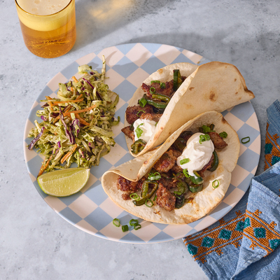 Smoky Poblano Sausage Tacos