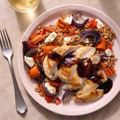 Pomegranate & Fig Glazed Chicken