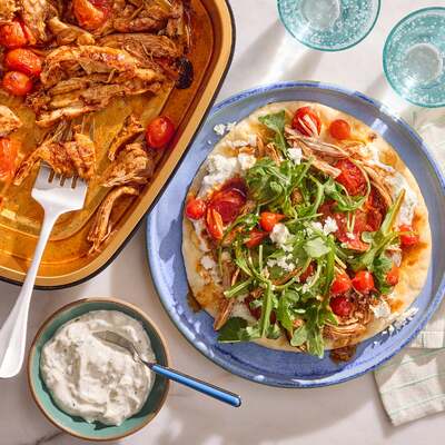 Loaded Chicken Thigh Pitas