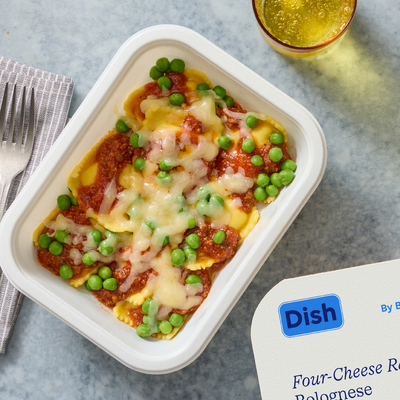 Four-Cheese Ravioli Bolognese