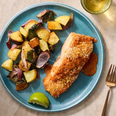 Sheet Pan Chipotle-Honey Salmon