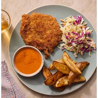 Crispy Chicken Thighs & Buffalo Sauce