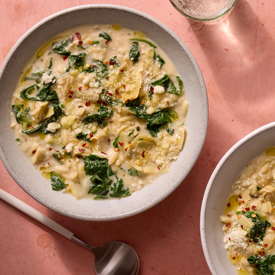 Creamy Spinach & Artichoke Soup