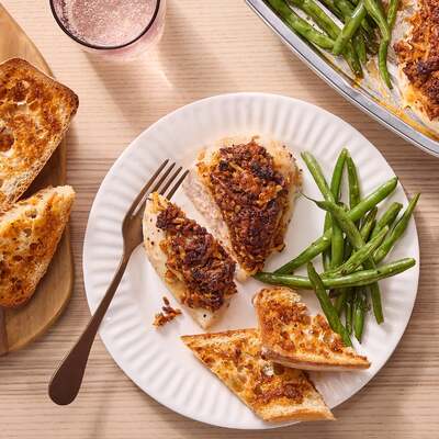 Roasted Chicken & Cheesy Ancho Chile Topping