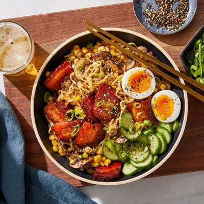 Glazed Pork Belly & Ramen Noodles